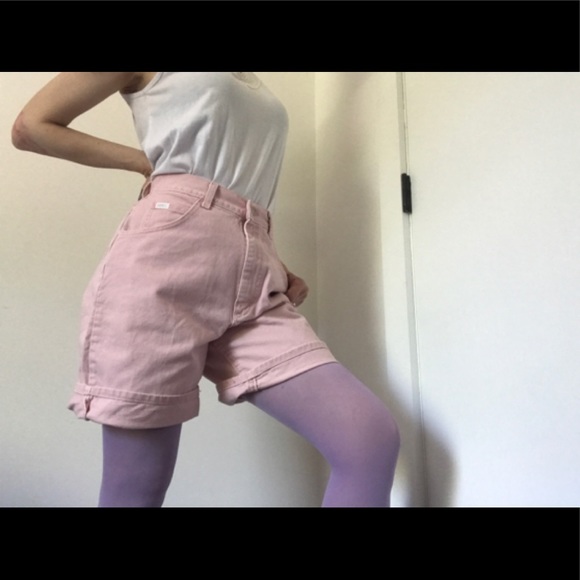 Lee Vintage Mom Bermuda Shorts Pastel Pink RARE! - Picture 4 of 14